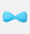 Melissa Odabash Toulouse Bandeau Bikini Top In Blue