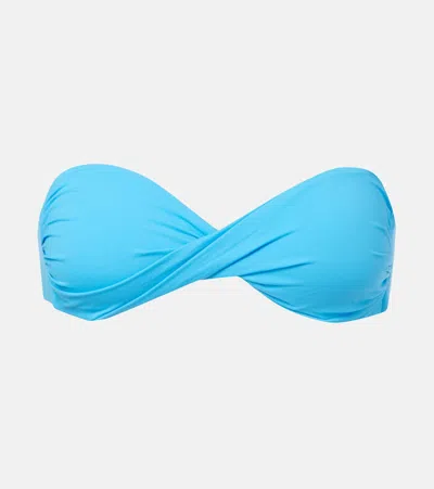 Melissa Odabash Toulouse Bandeau Bikini Top In Blue