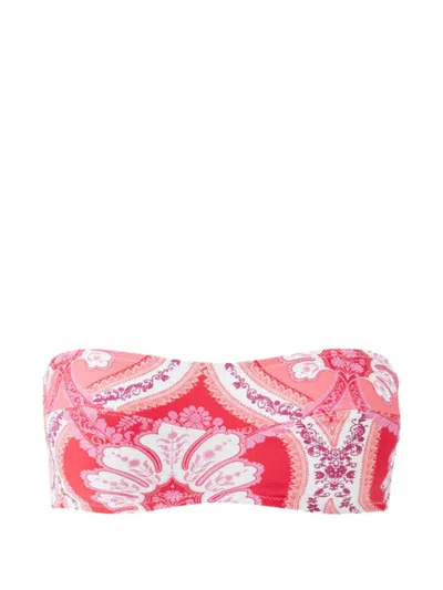 Melissa Odabash Turin Paisley-print Bikini Top In Pink