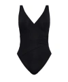 Melissa Odabash Veneto Wrap-effect Swimsuit In Black