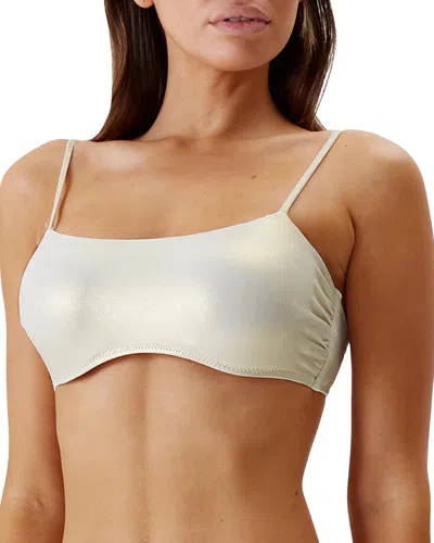 Melissa Odabash Vegas Bikini Top In Silver