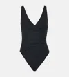 Melissa Odabash Veneto Wrap-effect Swimsuit In Black