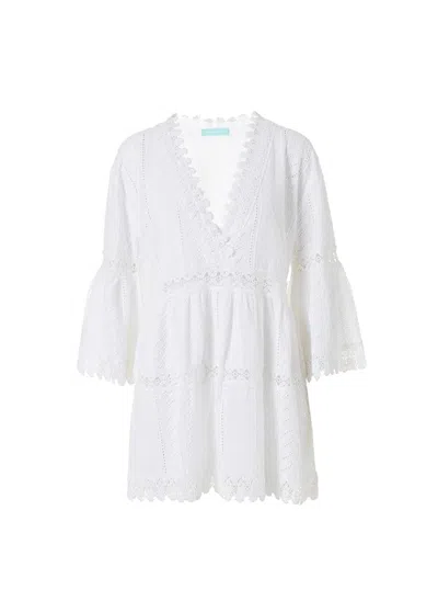 Melissa Odabash Victoria White Short Kaftan