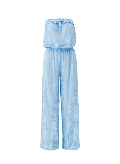 Melissa Odabash Viv Oasis Jumpsuit In Blue