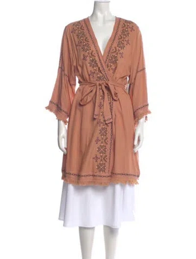 Pre-owned Melissa Odabash V-neck Sweater W/ Tags In Pink