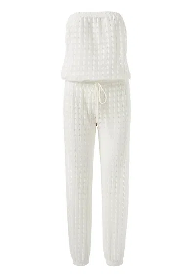 Melissa Odabash White Bandeau Jumpsuit