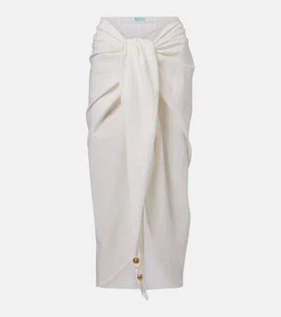 Melissa Odabash Winnie Cotton And Linen Beach Cover-up In White