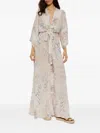 Melissa Odabash Wisdom Knot Animal-print Maxi Dress In Multi