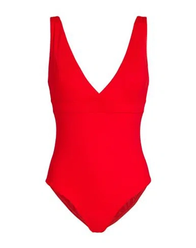 MELISSA ODABASH MELISSA ODABASH WOMAN ONE-PIECE SWIMSUIT RED SIZE 10 POLYAMIDE, ELASTANE
