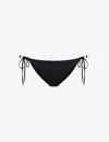 Melissa Odabash Cancun Self-tie Mid-rise Bikini Bottoms In Black
