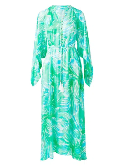 Melissa Odabash Edith Printed Maxi Sun Dress Coverup In Rainforest
