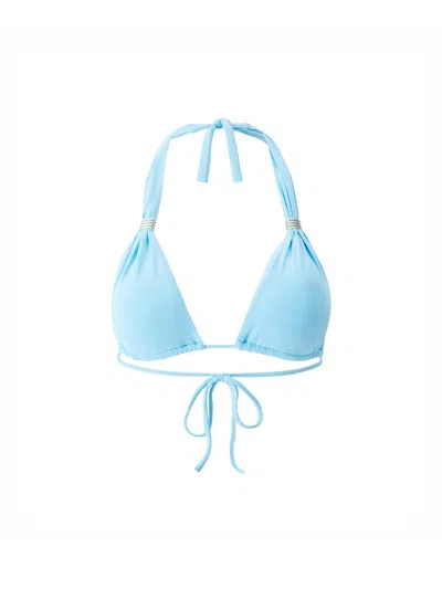 Melissa Odabash Women's Grenada Edition Halterneck Bikini Top In Blue