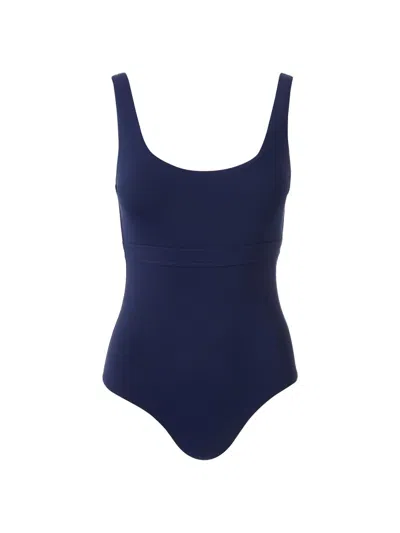 Melissa Odabash Women's Kos Scoopneck One-piece Swimsuit In Blue
