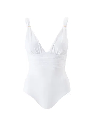 Melissa Odabash Women's Panarea Core One-piece Swimsuit In White