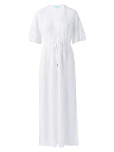 Melissa Odabash Women's Phoebe Kaftan Cover-up Maxi Dress In White