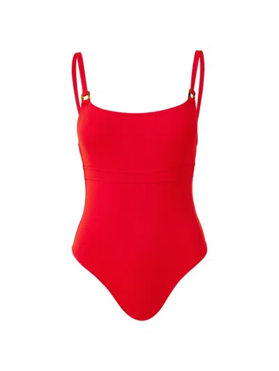 Melissa Odabash Women's St. Lucia One-piece Swimsuit In Red