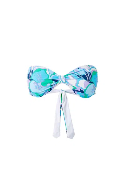 Melissa Odabash Women Stockholm Top In Bloom In Blue