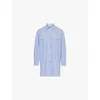 Melissa Odabash Womens Vy Stripe Francesca Striped Cotton Cover-up In Navy Stripe