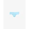Melissa Odabash Womens Brussels Fold-over Bikini Bottoms Celeste In Blue