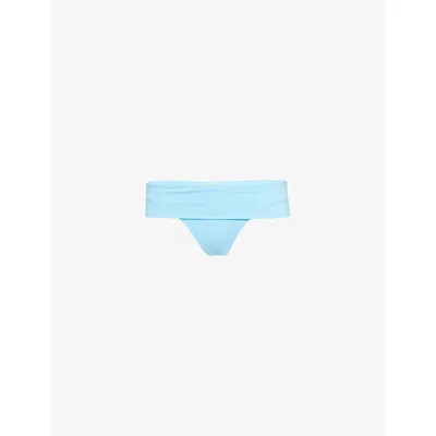 Melissa Odabash Womens Brussels Fold-over Bikini Bottoms Celeste