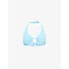 Melissa Odabash Womens Brussels Halter-neck Bikini Top Celeste In Celeste