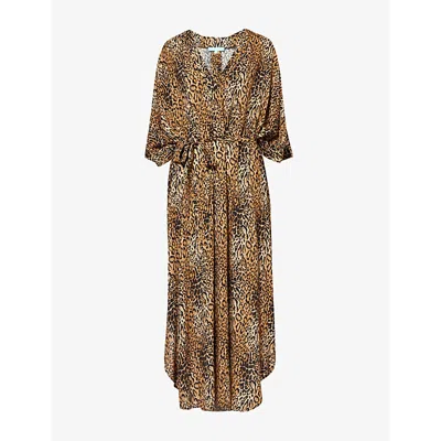 Melissa Odabash Bonnie Leopard-print Maxi Dress In Cheetah