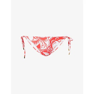 Melissa Odabash Womens Floral Adelaide Tie-side Bikini Bottoms In Multi