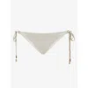 Melissa Odabash Womens  Costa Side-tie Bikini Bottoms In White