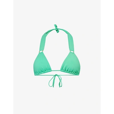 Melissa Odabash Womens Green Caracas Triangle Bikini Top