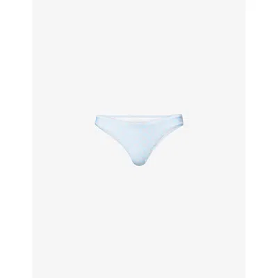 Melissa Odabash Womens Liguria Lattice Bikini Bottoms In Blue