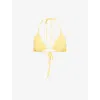 Melissa Odabash Womens Malibu Drawstring Bikini Top Sunflower