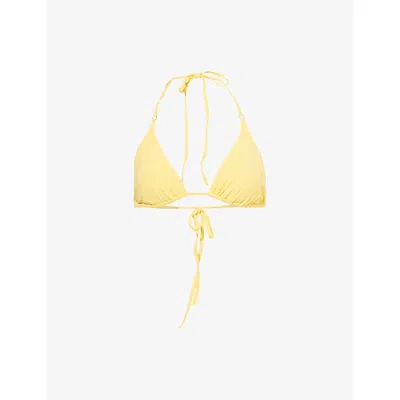 Melissa Odabash Womens Malibu Drawstring Bikini Top Sunflower