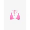 Melissa Odabash Womens Malibu Drawstring Bikini Top Watermelon In Watermelon