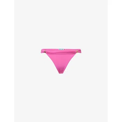 Melissa Odabash Womens Grenada Overlay-waist Stretch-woven Bikini Bottoms Watermelon