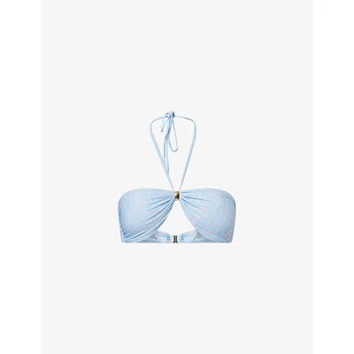 Melissa Odabash Womens Lattice Liguria Bandeau Bikini Top