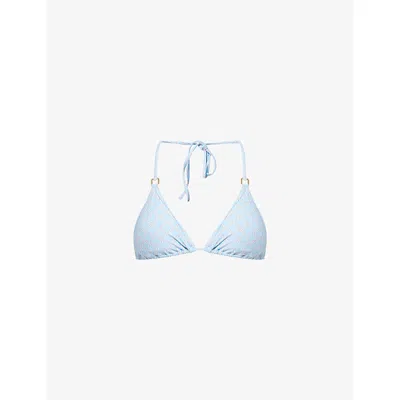 Melissa Odabash Womens Lattice Malta Halterneck Bikini Top