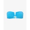 Melissa Odabash Womens  Alba Bandeau Bikini Top In Blue