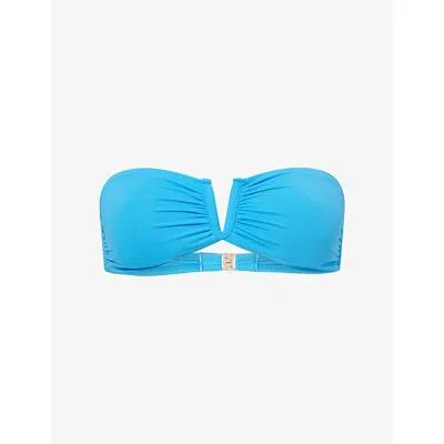 Melissa Odabash Womens  Alba Bandeau Bikini Top In Blue