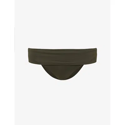 Melissa Odabash Womens  Brussels Stretch-woven Bikini Bottoms In Green