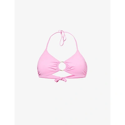 Melissa Odabash Womens Pink Hamburg Triangle-cup Bikini Top
