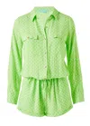 Melissa Odabash Womens Playsuit In Lime In Green