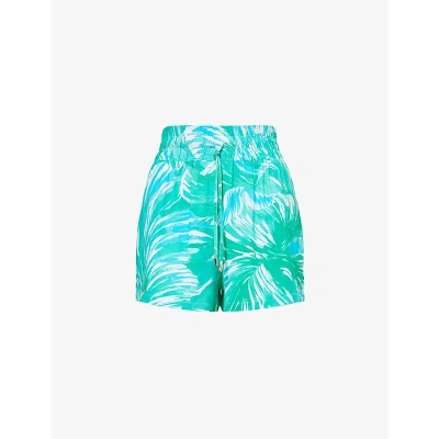Melissa Odabash Womens Rainforest Annie Abstract-pattern Woven Shorts