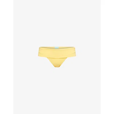 Melissa Odabash Womens Brussels Fold-over Bikini Bottoms Sunflower