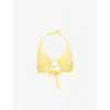 Melissa Odabash Womens Brussels Halter-neck Bikini Top Sunflower