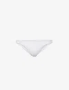 Melissa Odabash Womens White Barcelona High-leg Mid-rise Bikini Bottoms In White