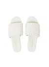 Melissa Odabash Woven Slider Sandals White In White