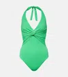 Melissa Odabash Zanzibar Gathered Swimsuit In Green