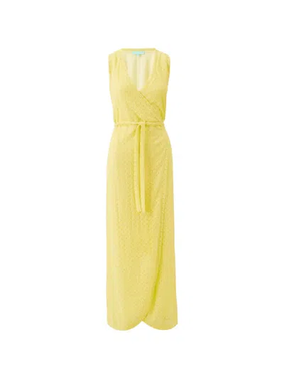 Melissa Odabash Zima Wrap Maxi Dress In Yellow