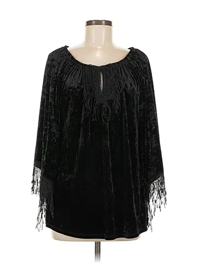Pre-owned Melissa Paige 3/4 Sleeve Blouse In Black