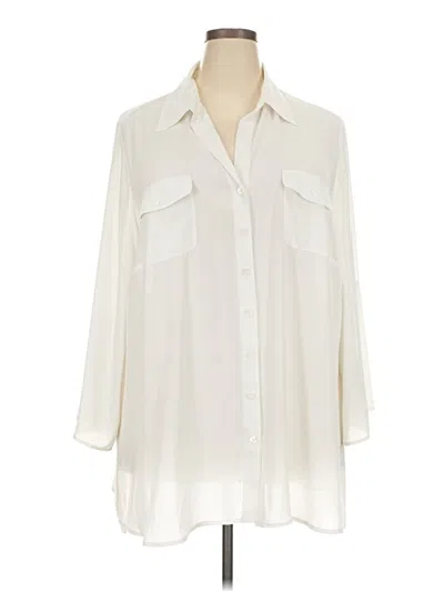 Pre-owned Melissa Paige 3/4 Sleeve Blouse In Ivory